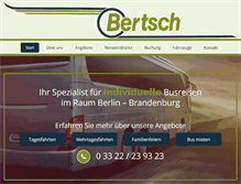 Tablet Screenshot of bertsch-reisen.de